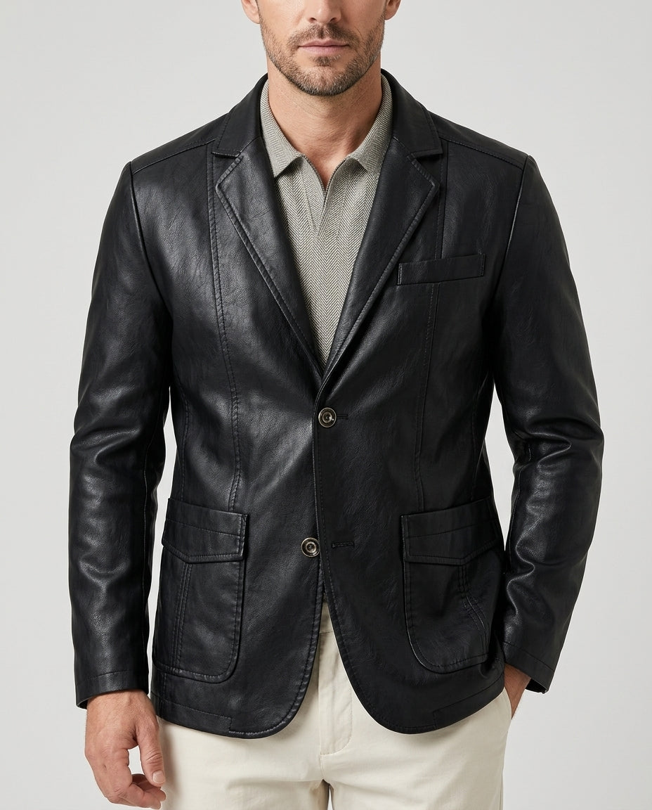 Osborne Men's Leather Blazer