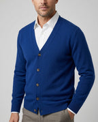 Merritt Men's Cashmere Blend V-Neck Cardigan