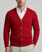Merritt Men's Cashmere Blend V-Neck Cardigan