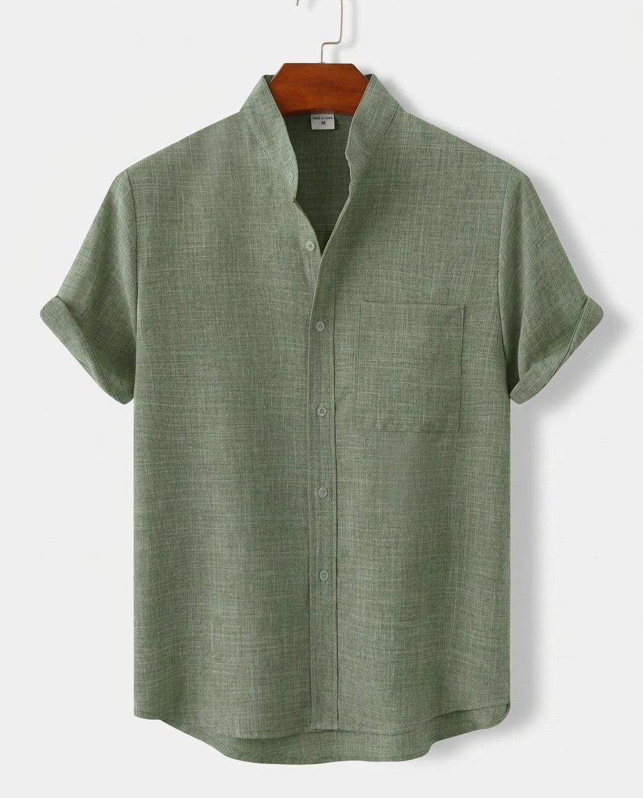 Radcliffe Men's Mandarin Collar Shirt
