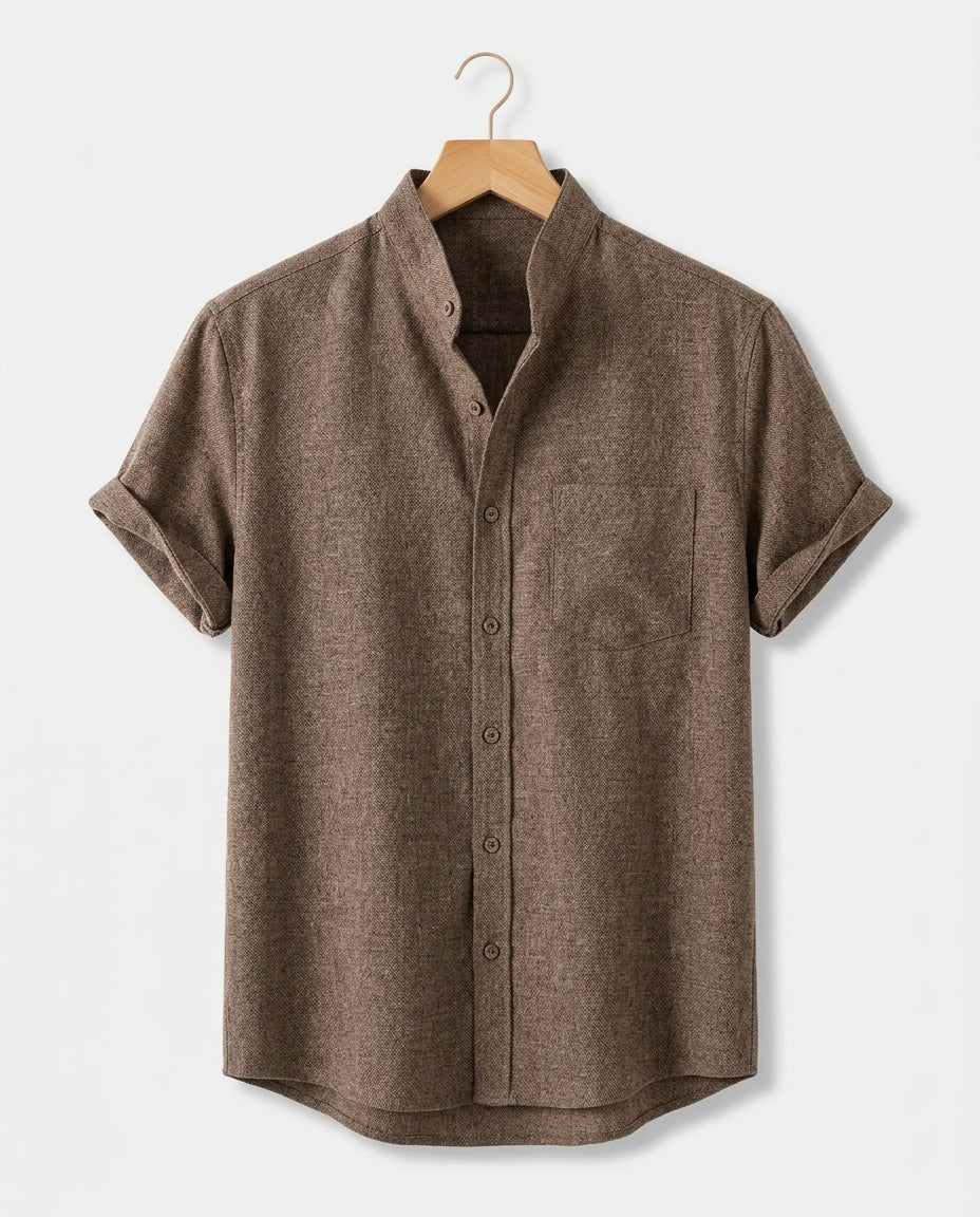 Radcliffe Men's Mandarin Collar Shirt