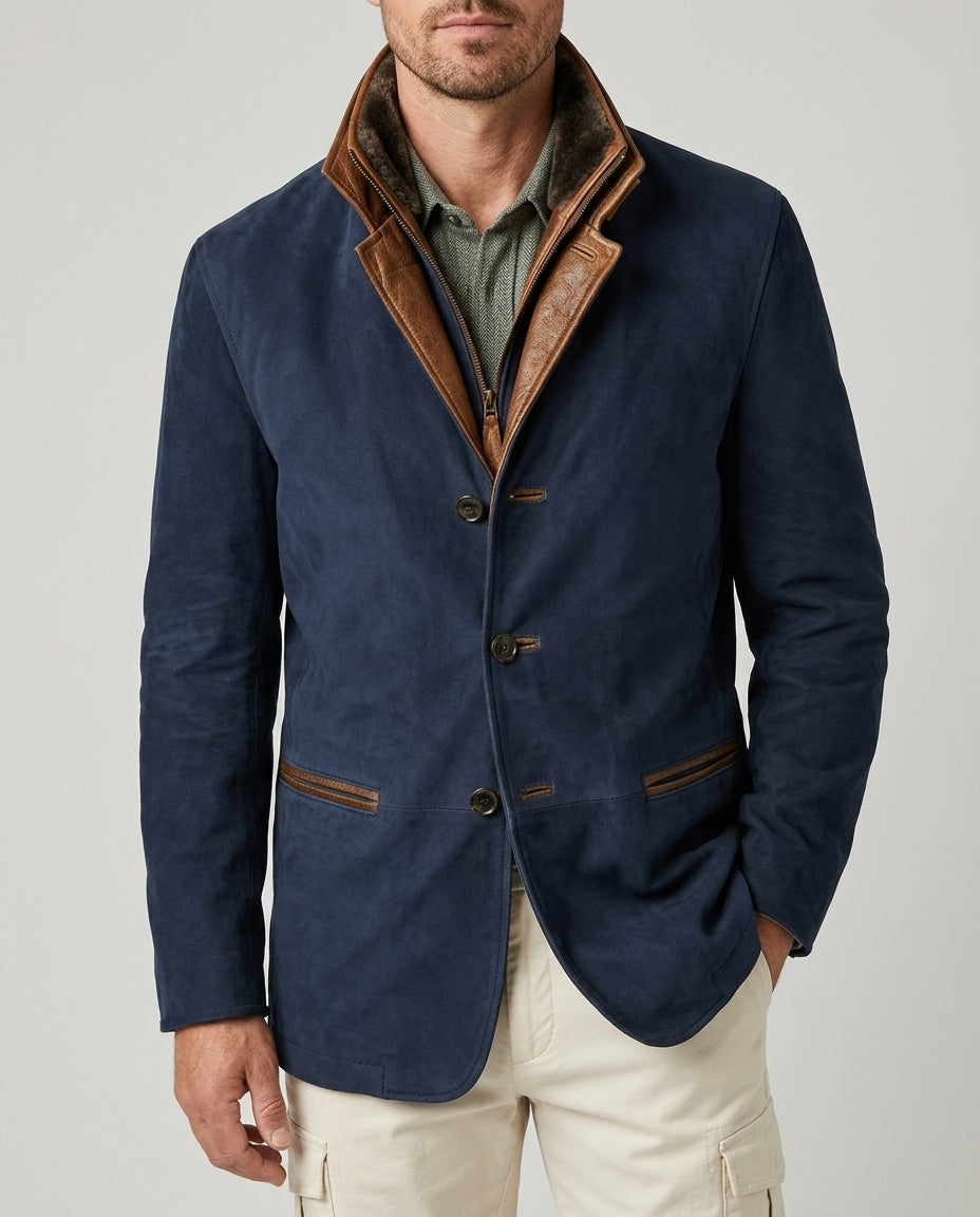 Attwood Men's Suede Button Jacket