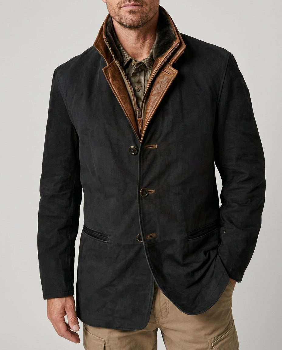 Attwood Men's Suede Button Jacket