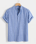 Rowland Men's Striped Cotton Popover Shirt