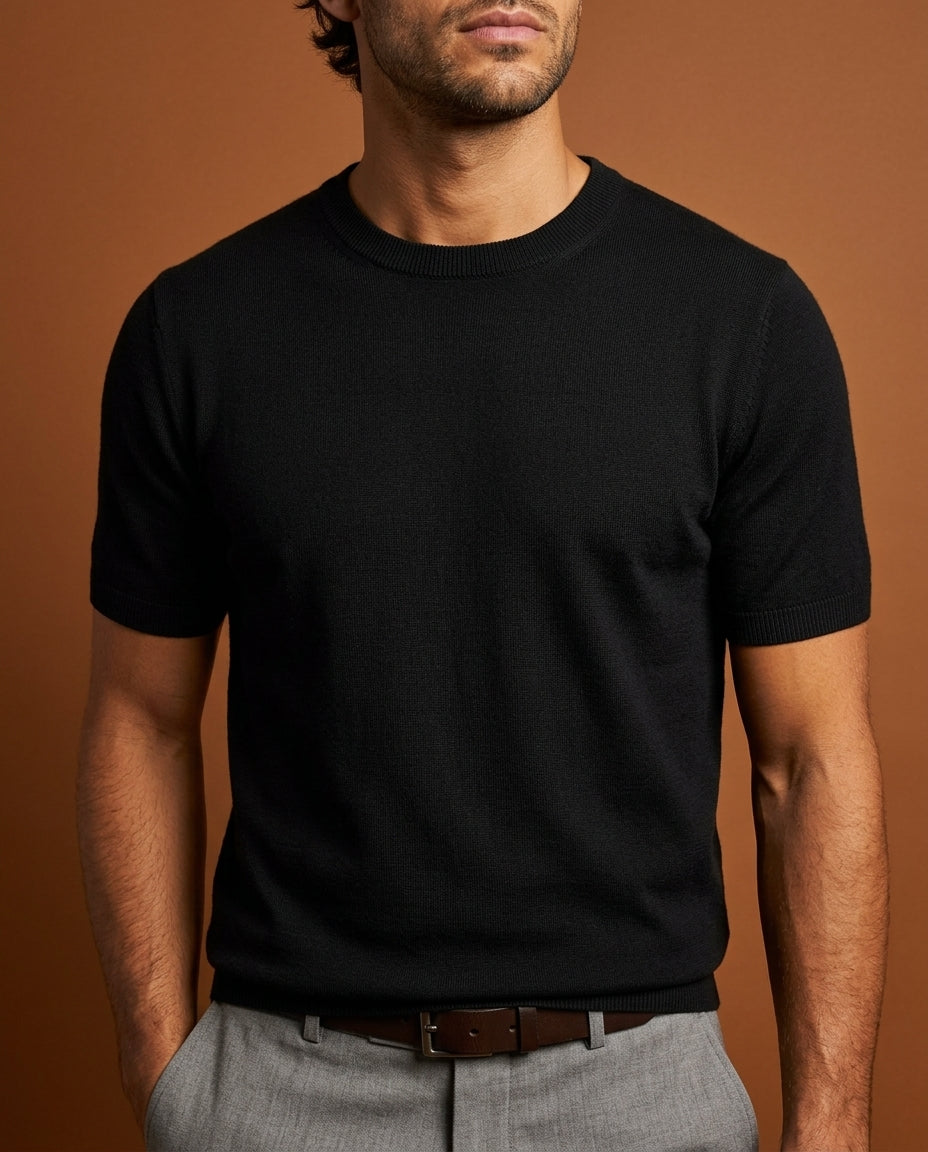 Fenwick Men's Cashmere Short Sleeve Shirt