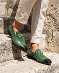 Pemberton Men's Leather Suede Buckle Loafers