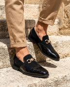Pemberton Men's Leather Suede Buckle Loafers