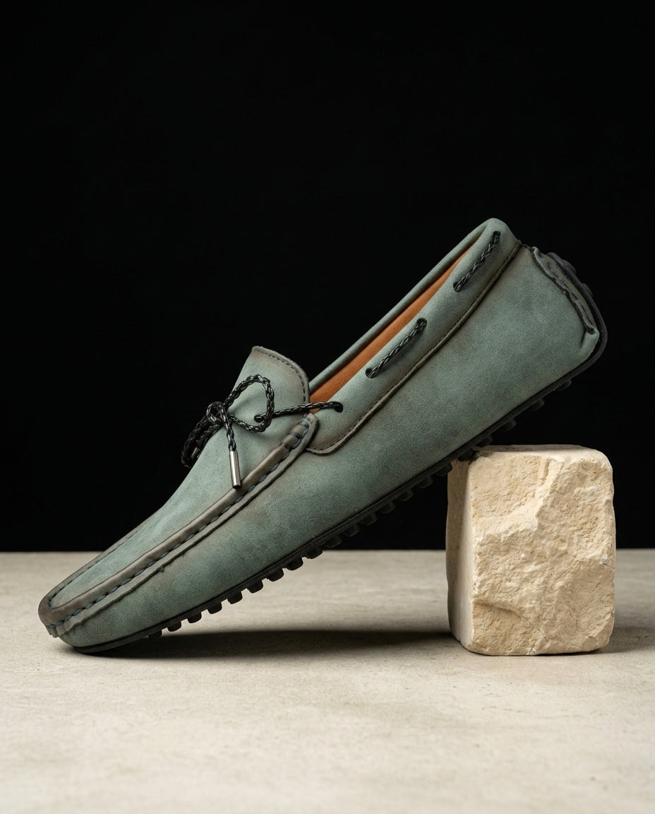 Fitzgerald Men's Suede Moc Toe Loafers