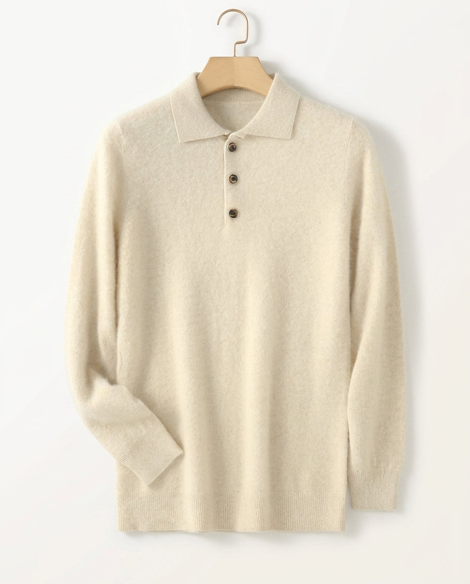 Marchetti Men's Cashmere Polo Sweater