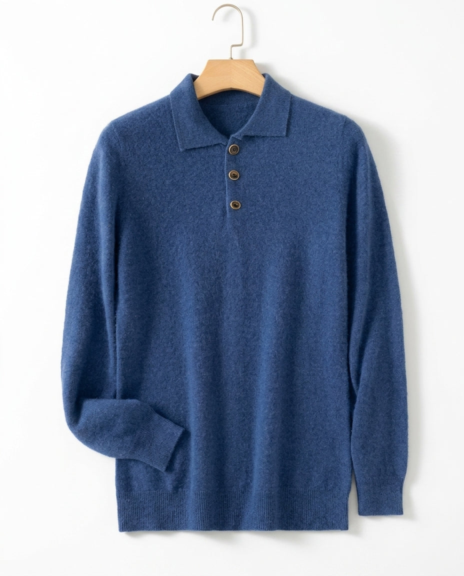 Marchetti Men's Cashmere Polo Sweater
