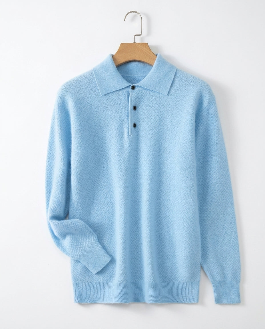 Marchetti Men's Cashmere Polo Sweater