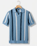 Belmonte Men's Striped Knit Resort Polo