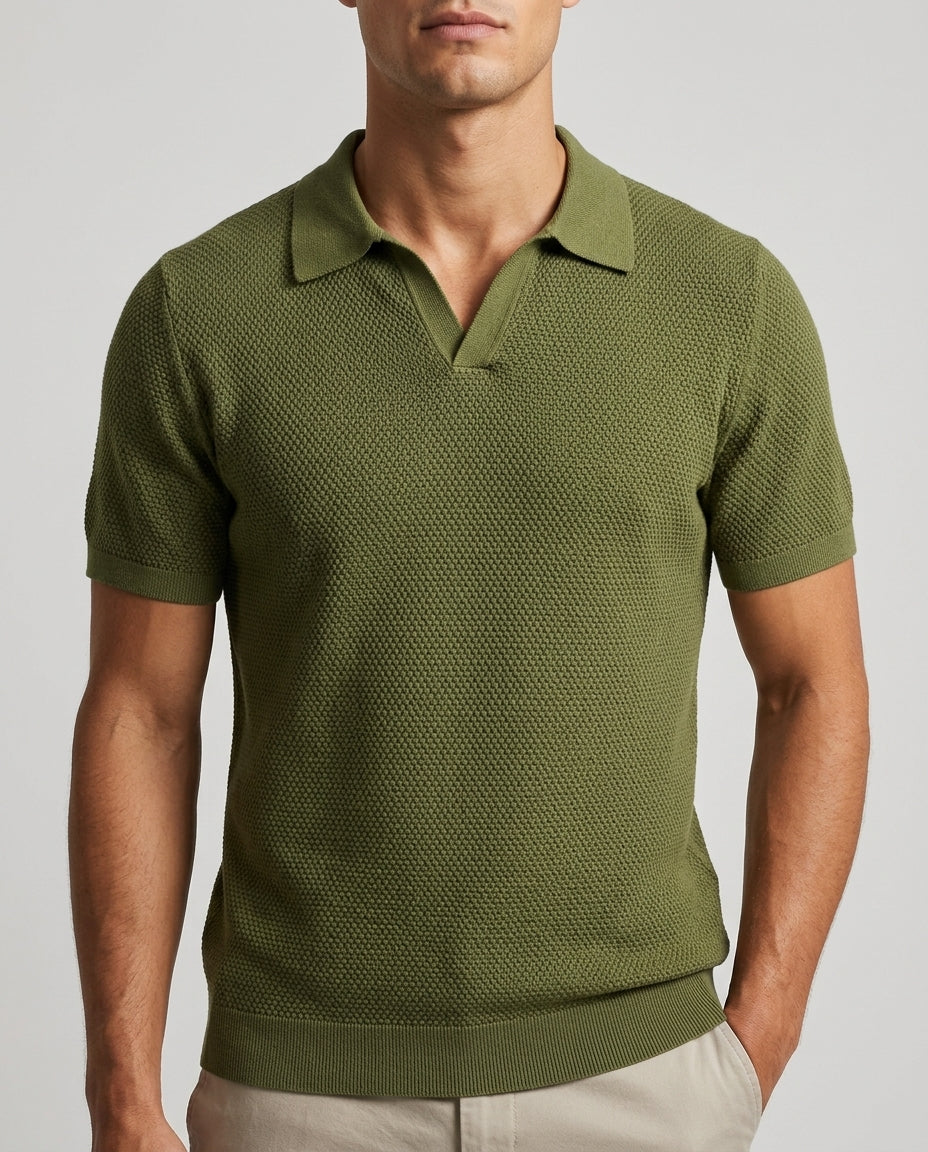 Copeland Men's Pima Cotton Textured Polo