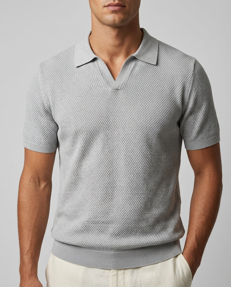 Copeland Men's Pima Cotton Textured Polo