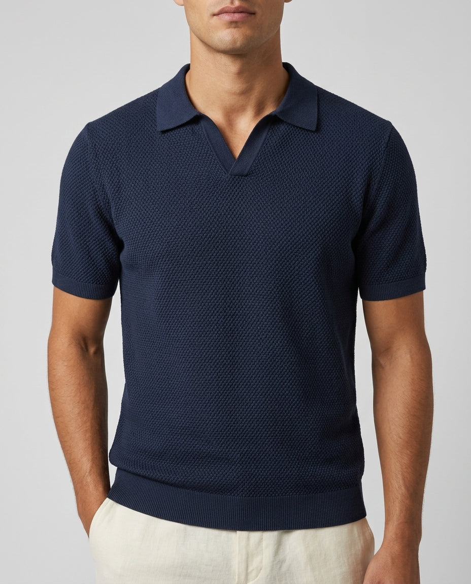 Copeland Men's Pima Cotton Textured Polo