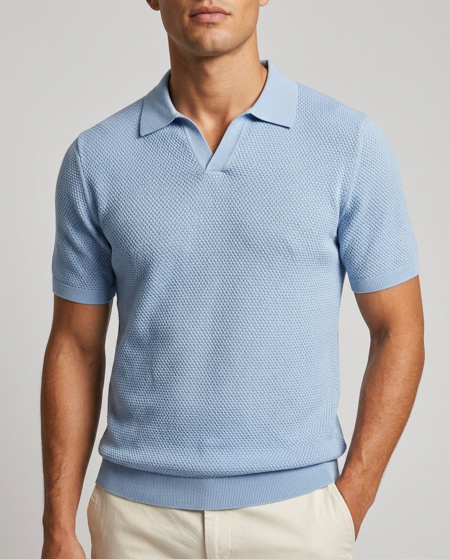 Copeland Men's Pima Cotton Textured Polo