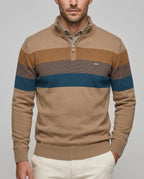 Ferris Men's Striped Quarter-Zip Pullover