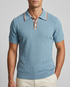 Wetherby Men's Herringbone Knit Polo