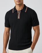 Wetherby Men's Herringbone Knit Polo