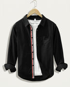 Farringdon Men's Striped Placket Shirt