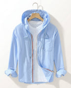 Kensworth Men's Hooded Cotton Shirt