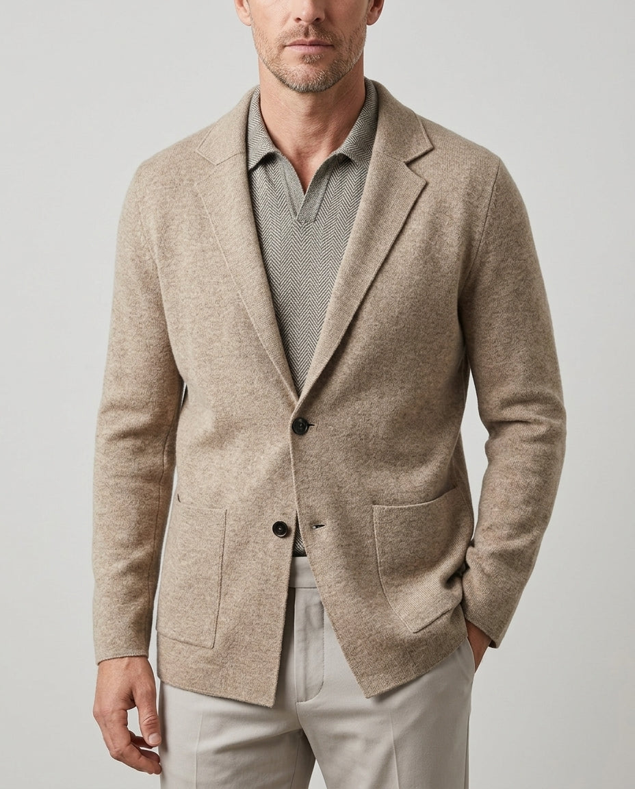 Beaumont Men's Cashmere Blazer Cardigan