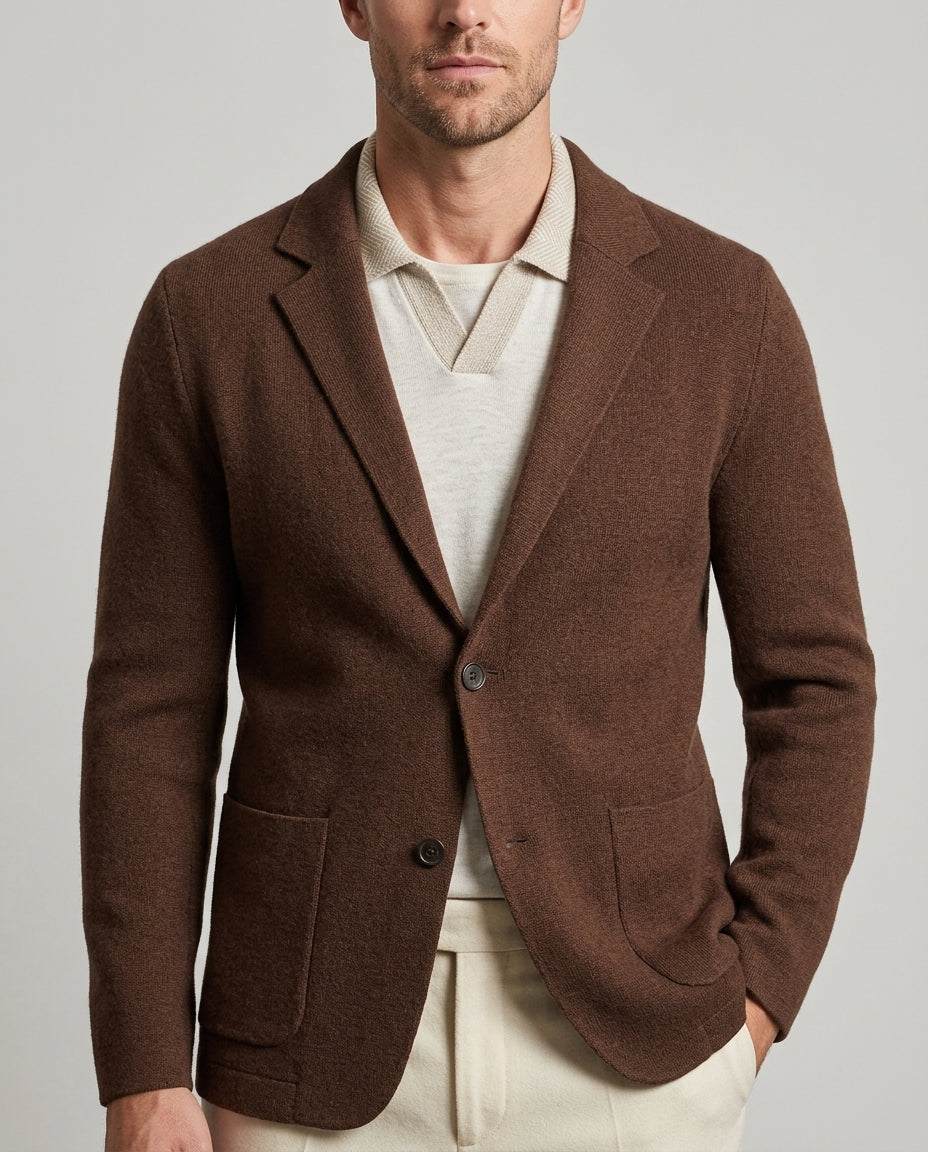 Beaumont Men's Cashmere Blazer Cardigan