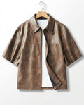 Farrow Men's Leather Overshirt