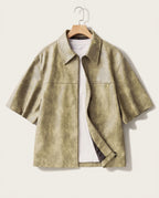 Farrow Men's Leather Overshirt