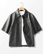 Farrow Men's Leather Overshirt