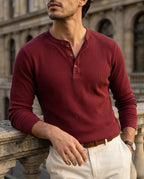 Renshaw Men's Waffle Knit Henley