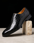 Ashgrove Men's Croc Embossed Dress Shoes