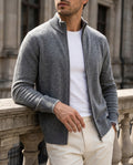 Kingswell Men's Cashmere Zip Cardigan