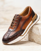Whitmore Men's Croc Embossed Leather Sneakers
