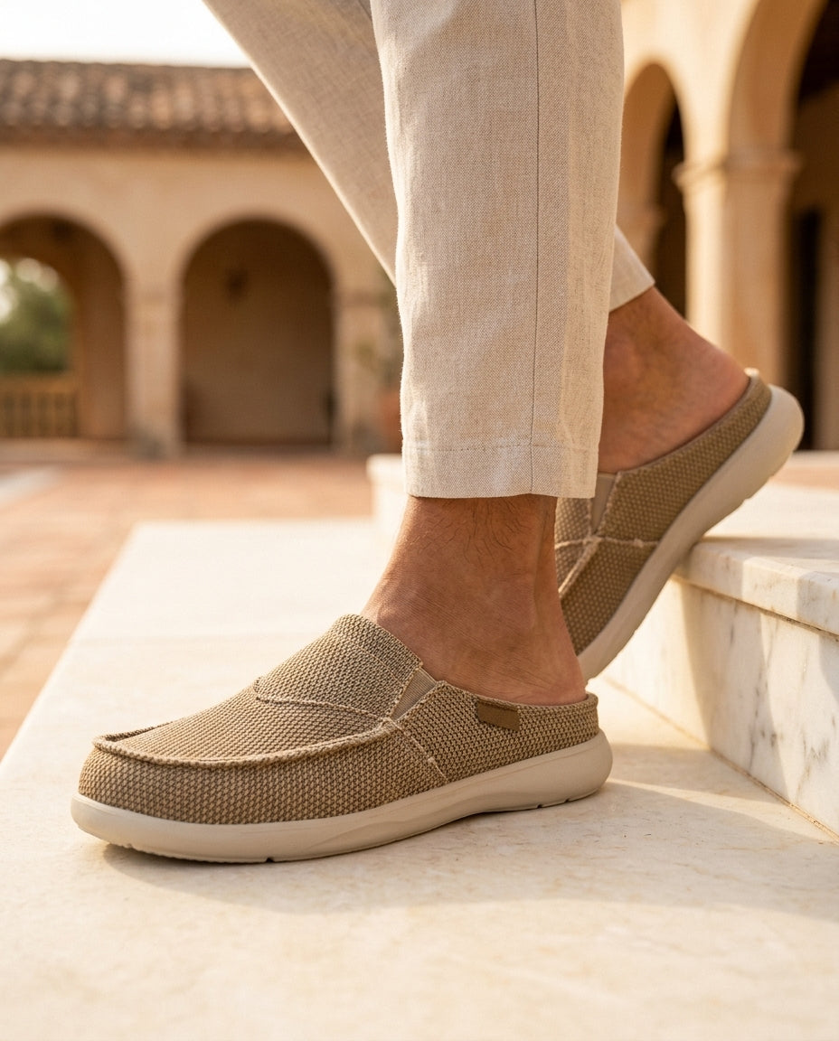 Aldermere Men's Canvas Mule Loafers