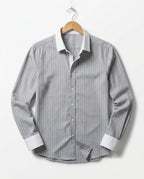 Vantree Men's Club Collar Striped Shirt