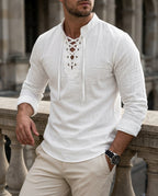 Castellan Men's Renaissance Linen Shirt