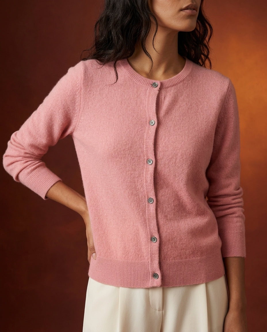 Kensington Women's Cashmere O-Neck Cardigan