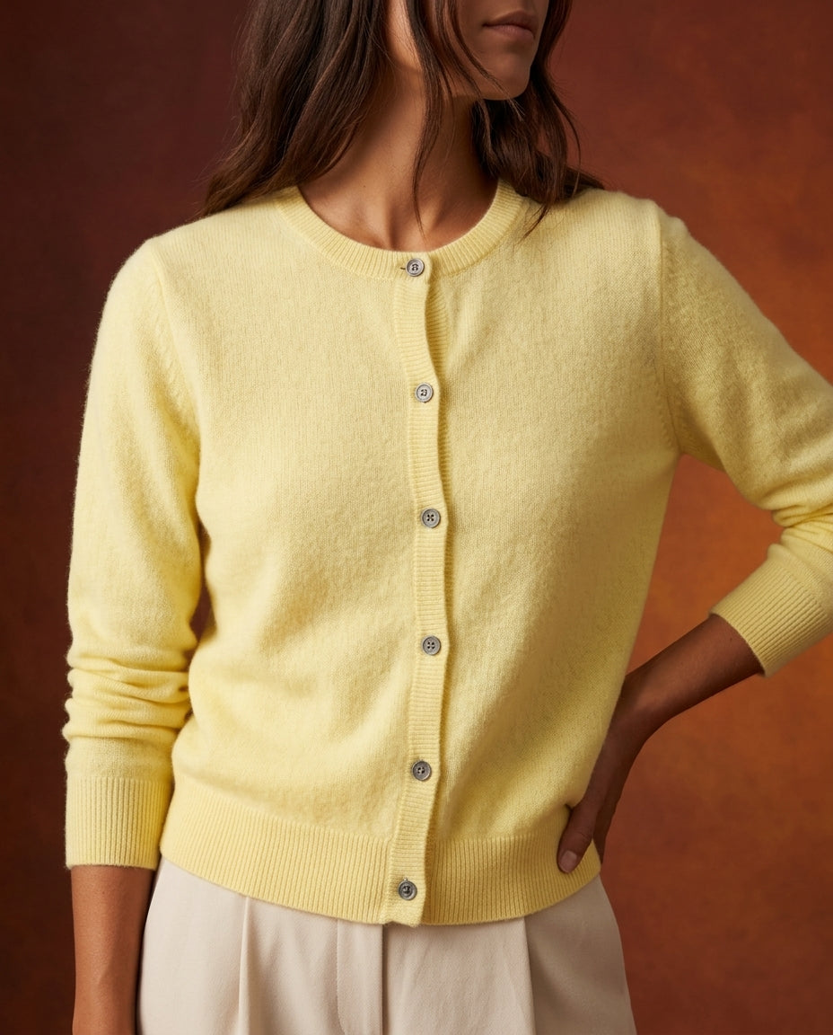 Kensington Women's Cashmere O-Neck Cardigan