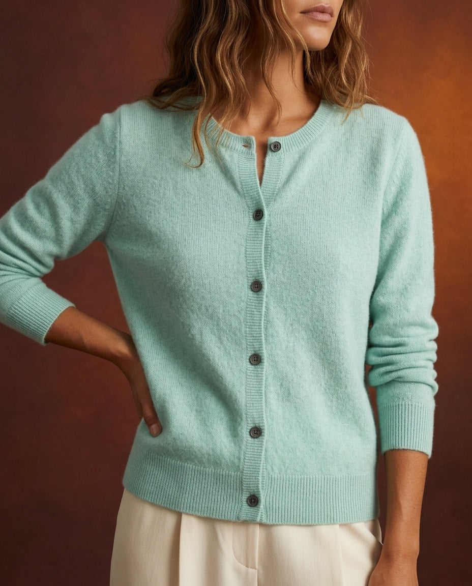 Kensington Women's Cashmere O-Neck Cardigan