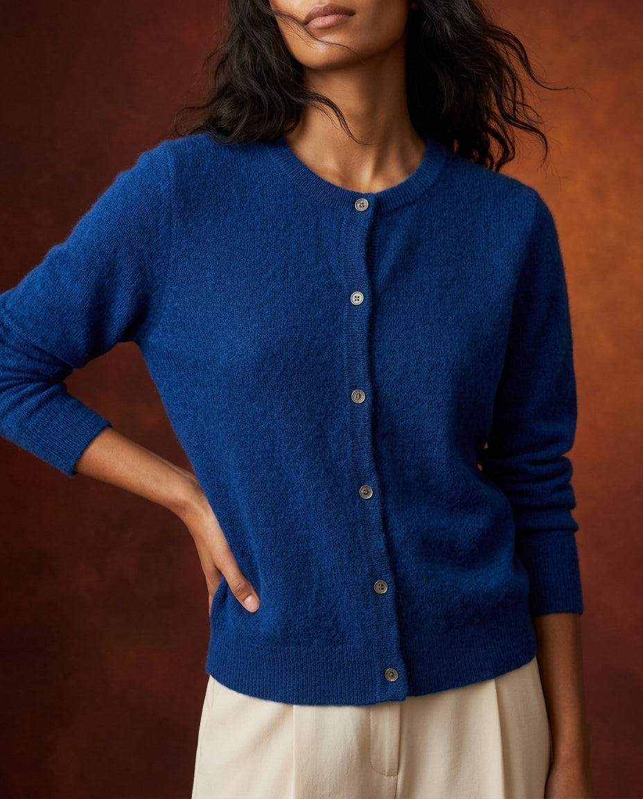Kensington Women's Cashmere O-Neck Cardigan