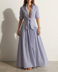 Vivienne Women's Striped Shirt Dress