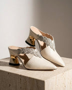 Waverly Women's Snake Embossed Mules