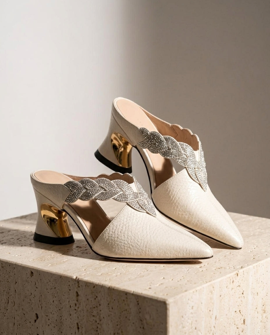 Waverly Women's Snake Embossed Mules