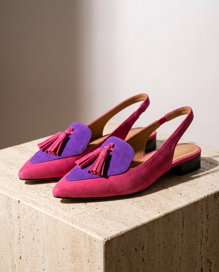 Sinclair Women's Tassel Pointed Slingbacks