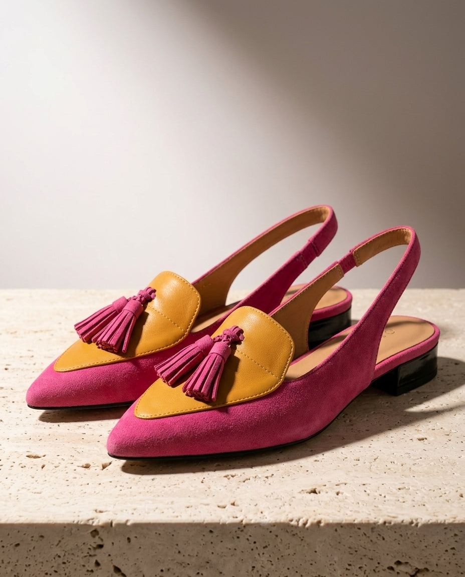 Sinclair Women's Tassel Pointed Slingbacks