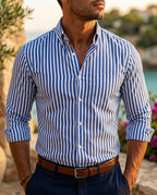 Sterling Men's Striped Button Down Shirt