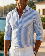 Sterling Men's Striped Button Down Shirt