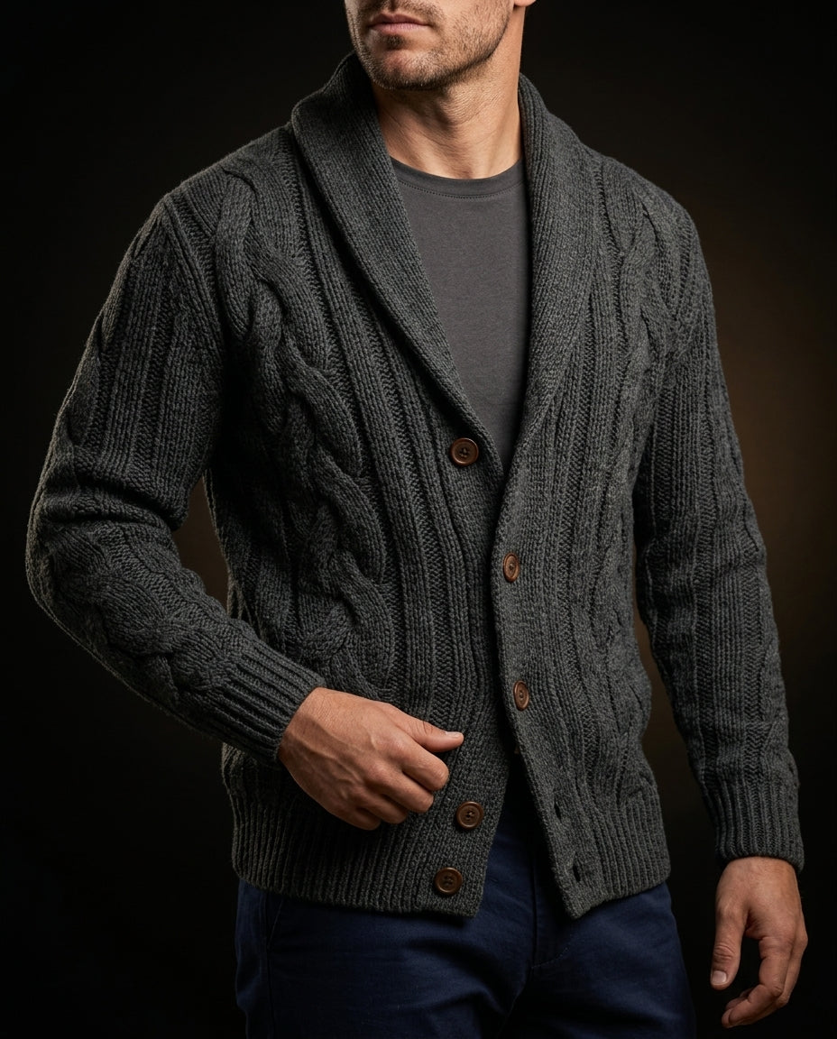Whitfield Men's Shawl Collar Cardigan