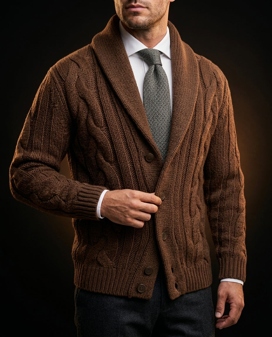 Whitfield Men's Shawl Collar Cardigan